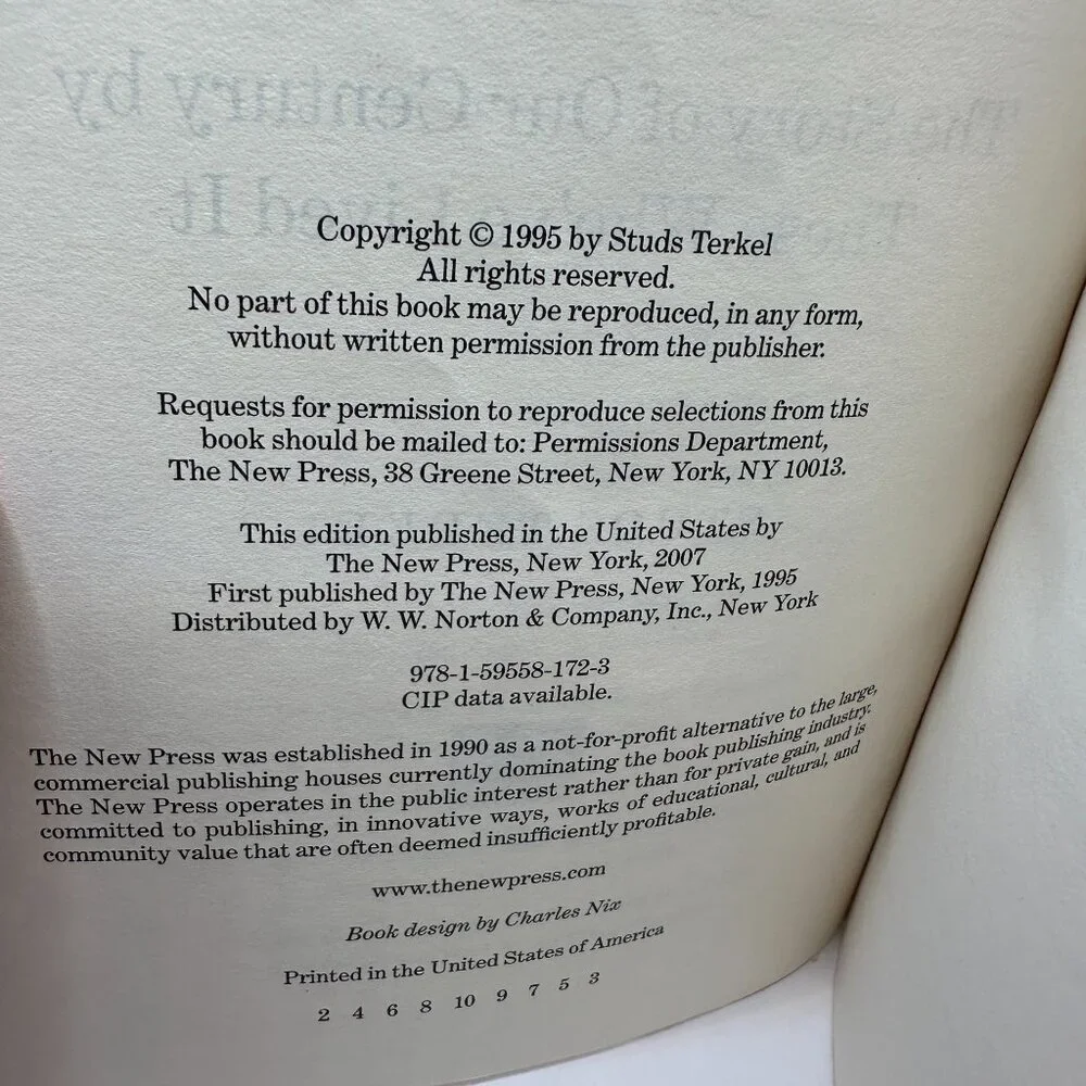 Coming of Age : Growing up in the Twentieth Century Stud Terkel Paperback